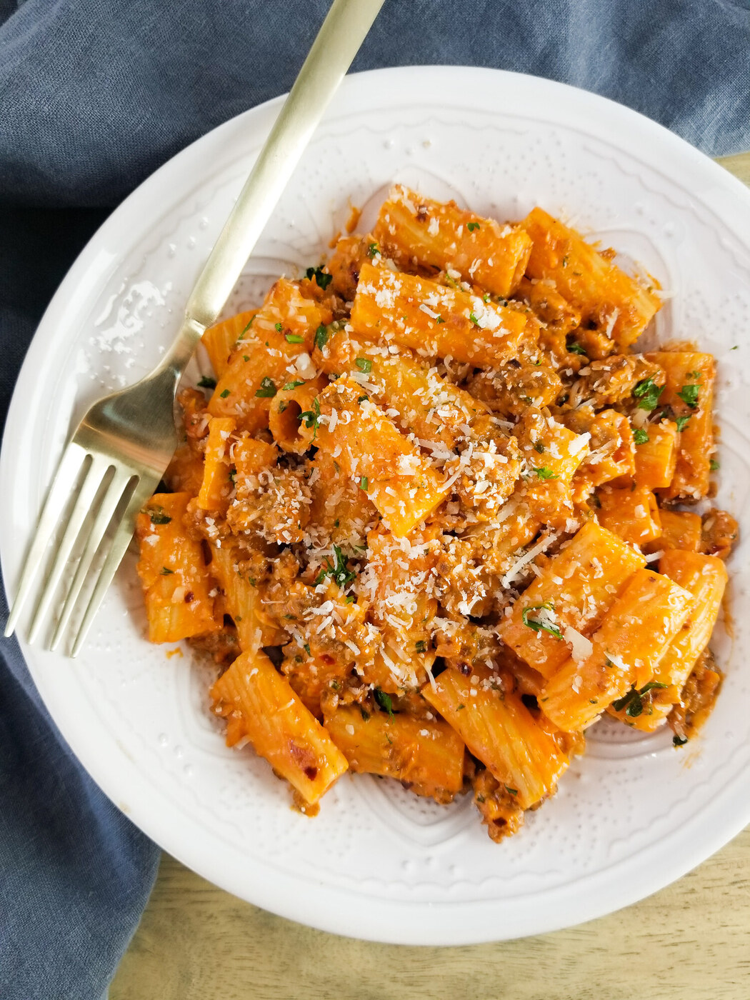 Spicy Sausage Rigatoni